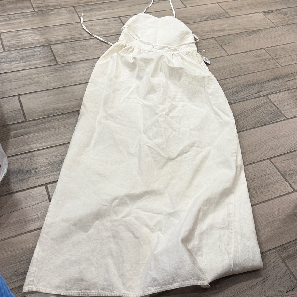 MAX MARA $1890 White Europa Maxi Dress Sz 12 - Picture 4 of 7